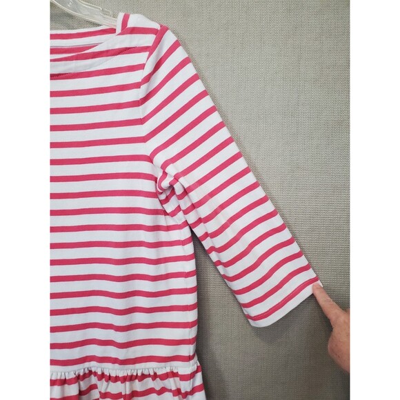Broome Street x Kate Spade Cotton Pink Striped Peplum Hem Boat Neck Top Size L - Picture 2 of 6